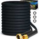 CXEZSIK Garden Hose 50ft Lightweight, Non-Expanding, Leak-Proof Metal Connector, No-Knot No-Tangle, Easy to Store and Carry, Wear-Resistant, 3/4GHT Flexible Water Hose, Hose for Yard, Garden, Outdoor