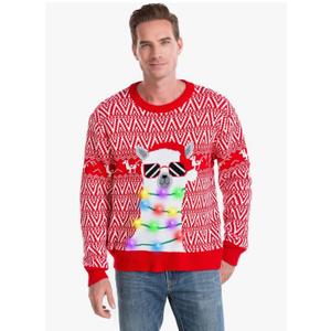 HSCTEK Light Up Men Christmas Sweater, XL
