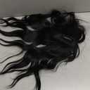 TYQ Hair Toppers for Women with Thinning Hair 14 Inch, 360 3D Synthetic Curly Wavy Wispy Clip in Bangs(Natural Black) (1b)