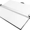 A2 Drawing Board Portable Drafting Board 24 x 18 Inches Drafting Table with Parallel Bar, Angle Adjustable Measuring System Angle Parallel Drawing Board