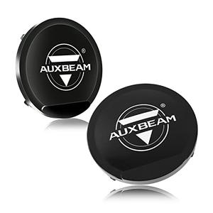 Auxbeam 7 Inch Black Protective Light Covers, Round Offroad Light Shield, Street Road Compliant, 7" Diameter Lens Cap, Snap-On Design, 2 Packs