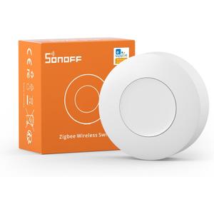 SONOFF Zigbee Switch, SNZB-01P Wireless Push Button, Supports to Create Smart Scenes, Trigger the Connected Devices on eWelink APP with Three Control Options, SONOFF ZigBee Bridge Required, Pack of 1