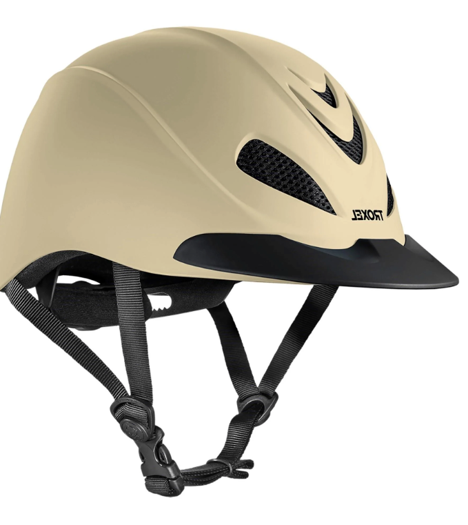 Troxel Liberty Ultralight Horse Riding Helmet, Low-Profile Adjustable Design, Safety Horseback Riding Gear (Medium (7 - 7 1/4), Black Durtec)