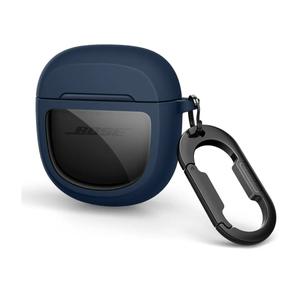 SURITCH Protective Cases for Bose QuietComfort Earbuds II 2022 / QuietComfort Ultra/Ultra Earbuds 2nd Gen, Shockproof Case Cover for Bose QC ii 2 & Ultra Case Accessories with Carabiner, Navy