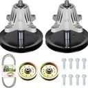 46 inch Mower Deck Rebuild Kit Fit for Crafts Man Cub Cadet LTX1045 LTX1046 LT2000 LT2200 with (2) Mower Spindle 918-04865 918-04636 (2) Idler Pulleys 753-08171 753-08068 (1) Belt 954-04219