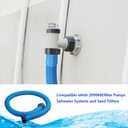 1-1/2 Inch 59 Inch Accessory Pool Pump Replacement Hose for Pool Sand Filters & Saltwater Systems with 1,500 to 2,500 GPH Capacity (1 pack blue)