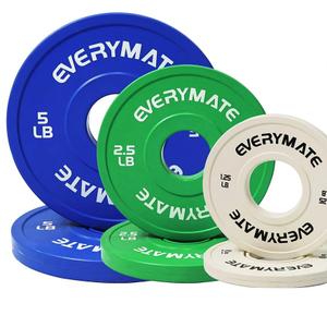 EVERYMATE Change Weight Plates 17.5LB Set Fractional Plate Olympic Bumper Plates for Cross Training Bumper Weight Plates Steel Insert Strength Training Weight Plates
