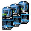 Schick Hydro 5 Disposable Razors for Men with Flip Beard Trimmer, 9 Count (Pack of 1)