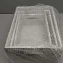 AVLA 3 Pack Wooden Storage Crates, Rustic Nesting Container Bin with Handles, Decorative Farmhouse Wood Basket, Vintage Wood Box Display Risers for Home, Kitchen Pantry Cabinet, Shelf, Counter (White)