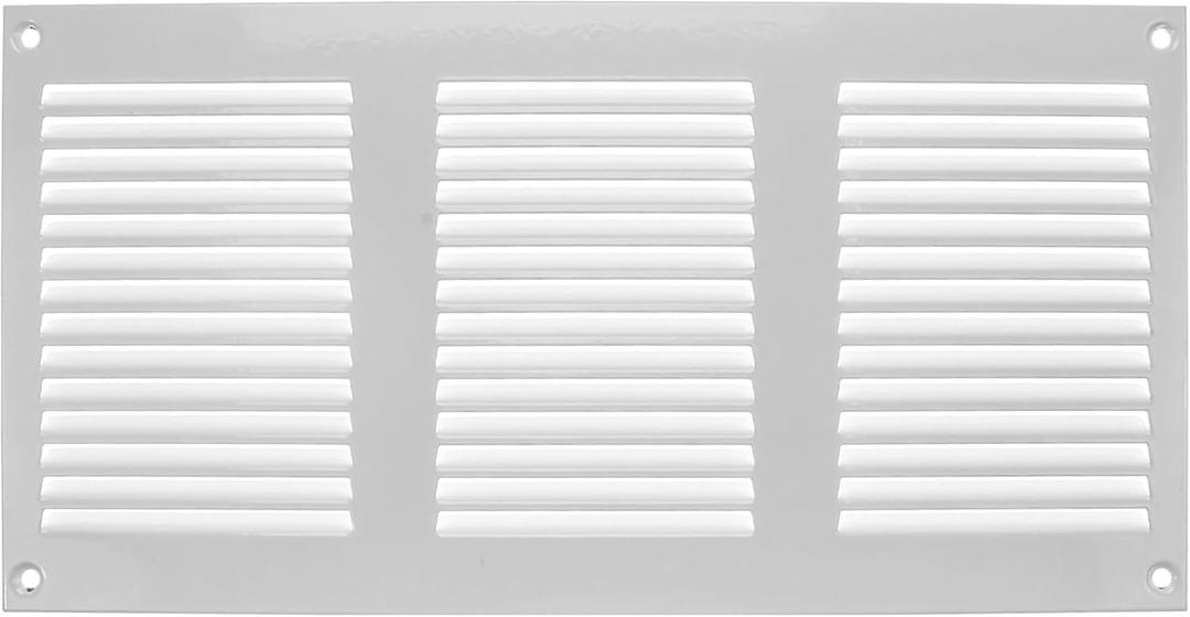 Vent Systems 12'' x 6'' Inch (Overall Dimensions) - White - Air Vent Duct Cover Metal Return Grill with Built in Pest Guard Screen HVAC Vent Duct Cover for Home Improvement