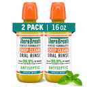 TheraBreath Deep Clean Mouthwash, Antigingivitis, Antiseptic, Fresh Mint Flavor, Dentist Formulated, Alcohol Free, 16 fl oz (Pack of 2)
