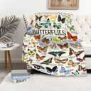 Butterflies Throw Blanket is Super Soft and Warm,The Lightweight Flannel Blanket is for All-Season Use,A Great Choice for Gifts 40"x30"for Pet