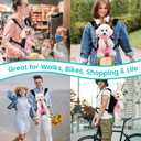 Mosago Dog Backpack Carrier, Pet Sling Front Backpack for XL Dogs 10-16 Lbs, Legs Out, Adjustable Wearable Puppy Chest Travel Bag, Thick Straps & Cushion, Easy-Fit for Hiking/Walking/Camping