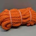 Tug of War Rope 60ft for Kids Adults, Outdoor Field Day Family Reunion Birthday Party Games, Outside Yard Backyard Lawn Camping Picnic Carnival Games for Team Building Activities, Orange