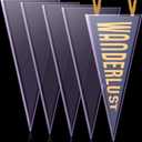 Gueevin 5 Pcs Pennant Frame, Pennant Holder 31" x 13.5"
Plastic Pennant Flag Frame, Pennant Sleeve Bag, for 12" x 30" Pennants, Home, and Studio, Displaying Sports Banner