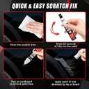 Touch Up Paint for Cars (Solid Black PBSB), Compatible with Tesla Model Y/3/X/S, 0.4 fl oz Color Accurate 2-in-1 Car Paint Scratch Repair Pen, Easy to Use, Fast-Drying, Long-Lasting