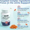 Turmeric Glucosamine MSM Joint Supplement for Men & Women, Plus Vitamin D3, Collagen Type II & Hyaluronic Acid, Supports Joint Comfort, Flexibility & Mobility, 60 Tablets (30-Day Supply) (EXP 12/25/29)