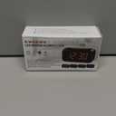 KWANWA 1.2 Inch Small Digital Alarm Clock, Green LED Display with Adjustable Brightness & Night Mode, Battery Operated Portable Desk Clock, for Bedroom, Travel, Kids, Wall Mount (Snooze, 12/24H)