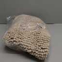 H.VERSAILTEX Bath Rugs for Bathroom Non Slip Bath Mats Thick Chenille Striped Bath Rug Runners 47" x 17" Absorbent Fluffy Soft Shaggy Mats Dry Fast Plush Area Carpet for Bath Room - Fog