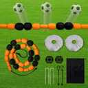 13ft Soccer Goalkeeper Deflector, Portable, Adjustable Refraction Angles