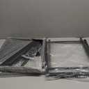 DOLALIKE Microwave Oven Rack, Expandable Microwave Stand Countertop Kitchen Utensils Tableware Storage, Carbon Steel Over Microwave Shelf Countertop with 3 Hooks