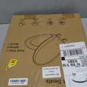 Toilet Seat Round Soft Close16.5'', Toilet Lid Slow Close Quiet No Slam, Easy Installation & Release Safe PP Material Easy Clean, Comfortable Ergonomic Design, 2 Years Support, White Plastic