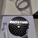 MakeFit Dual Handheld Shower Head Combo, 2-in-1 Rain Shower Heads System 8 Inch Rainfall Shower Head and 10 Modes High Pressure Hand Held Showerhead with Built-in Power Wash (Chrome)