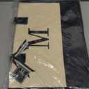 M Initial Canvas Tote