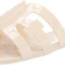 Sam Edelman Women's Bay Flat Sandal (7, Modern Ivory Jelly)