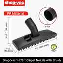 Shop-Vac 3-PC Nozzle Kit with Adapter, 1-7/8 Inch Diameter for Wet/Dry Vacuum, Includes Dual Surface Floor Nozzle, Crevice Tool, Round Brush and Adapter