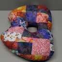 Ear Piercing Pillow with Ear Hole for Side Sleeper Relief Ear Pain,Cotton and Polyester Ear Pillows,Washable Ear Guard Pillow (Blue)