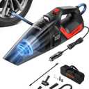 AstroAI 4-in-1 V3 Portable Handheld Car Vacuum Cleaner & Tire Inflator, 150 PSI Portable Air Compressor with Digital Dual Values Display, LED Light, 12V DC, 16.4FT Cord for Cars, Bikes, SUVs