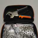 Heavy-Duty Grommet kit (3/8 and 1/2) Includes a Bag, 200 10 mm Grommets and 200 12 mm Grommets. Eyelet and Grommet Tool kit for DIY Tarp Ring Repair and Installation.