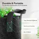 VIVOSUN 5-Pack 20 Gallon Plant Grow Bags, Heavy Duty Thickened Nonwoven Fabric Pots with Handles