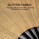 Glitter Large Rave Folding Clack Hand Fan with Holster, Popping Handheld Fan Foldable for Men Women for EDM Festival Club Party Dance, (Champagne, Large 13")