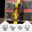 DC Cargo Mall E Track Ratchet Straps, Heavy Duty Cargo Tie-Down E Track Straps 2" x 12', (8 Pack, Yellow) E Track Spring Fittings Tie Down Motorcycle, Vans, Trucks, Trailers