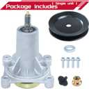 GELASKA 3 Pack 587819701 Spindle Assembly Kit with 153535 Pulley 587686701 Belt Replaces 187292, 192870, 187281, 587820301, 532187292, 539112057, 587125401, 532187281, 532192870, 532192872, 587253301
