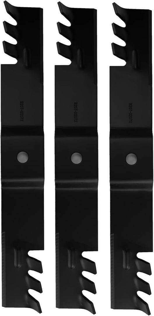 60 inch Mulching Blades for 02005019-X 02005019 742-04415 942-04415 01005338 Lawn Mower Blades for Cub Cadet Z-FORCE L60 LE60 LX60 LZ60 S60 TANK LZ-60 L60 L60KW PRO Z 100 EFI 160-L RECON 60 3 Pack