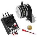 2204 2400KV Brushless Outrunner Motor with Transmission & 30A Brushless ESC Electric Speed Controller for Axial SCX24 1/24 Remote Control Car Crawler Truck (Titanium)