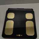 RunStar Scale for Body Weight and Fat Percentage, 8 Electrodes High Precision Digital Scale for BMI 28 Body Composition Measurement, Bathroom Smart Scales with Large Color Display FSA&HSA Eligible (BlackGold)