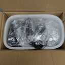 Vacuum Pump 50 L/Min with Switch, Oilless Lab Pump with Vacuum Meter, Aluminum Silencer and 4 Connectors, for Laboratory Electronics Industry