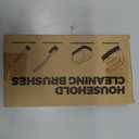 Holikme 7 Pack Deep Cleaning Brush Set, Scrub Pads with Scraper Tip for Pool Walls, Bathroom, Grout, Floor, Tub, Shower and Kitchen Surface (Green)