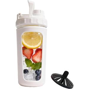 Glass Shaker Cup Odorless BPA Free Glass Shaker Bottle for Protein 26oz Durable Borosilicate Glass, Leak-Proof & BPA-Free  Ideal for Creamy Protein Shakes, Smoothies & Workout Drinks (White)