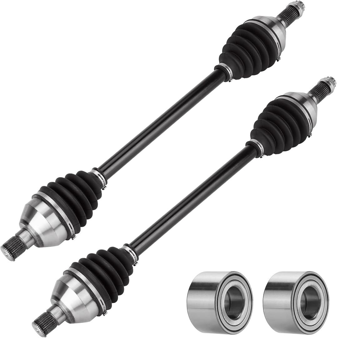Rear CV Axle Shaft with Bearing for Can-Am Maverick X3 urbo/Turbo R/MAX/MAX Turbo(Non XMR/XRS) 2017-2022, Maverick X3 Turbo XMR/XRC/Max Turbo R (STD, XDS) 2018-2021, 705502154, 293350129