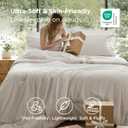 Bedsure Queen Comforter Set - Beige Soft Bedding for All Seasons, Cationic Dyed Bed Set, 3 Pieces, 1 Queen Size Comforter (90"x90") and 2 Pillow Shams (20"x26"+2")