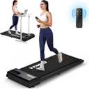 Walking Pad, Walking Pad Treadmill 330 lb Capacity, 3 in 1 Portable Under Desk Treadmill for Home and Office with Remote Control, LED Display (Black)