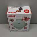 Dash Express Mini Donut Maker - Homemade Dessert Maker - Features Double-Sided, Non-Stick Surface & Space-Saving Design - Makes 7 - Aqua