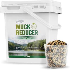 5LB Muck Reducer- Natural Pond Sludge Solution for Lakes & Water Gardens,Reduces Muck & Odor, Safe for Fish, Lake & Outdoor Ponds Ammonia 6-Month Supply​