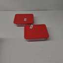 Pyrex 1075451 Stor+rect/Cvr Size Cu Pyrx Storage+Rectangle/Cover, 11 cup Containers (Pack of 2), Red