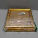 VIOLABBEY 8x8 Picture Frame Gold, Vintage Photo Frame for Wall or Tabletop Display, Classic Design for Office Home Decor, Fits 8X8 Pictures, Pack of 2